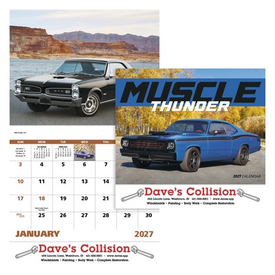 Good Value™ Muscle Thunder - Stapled Calendar
