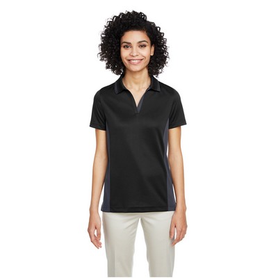 Harriton Ladies' Flash Snag Protection Plus IL Colorblock Short Sleeve Polo Shirt