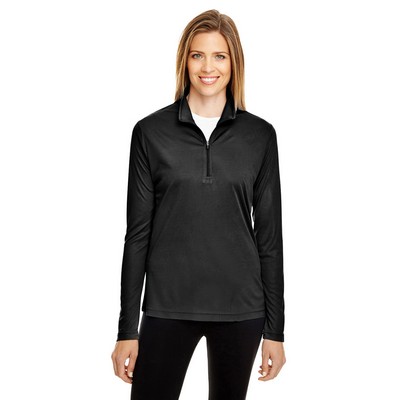 Team 365 Women's Zone Performance Quarter-Zip Pullover Sweater
