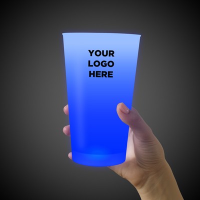 16 Oz. Blue Neon Look Pint Glass