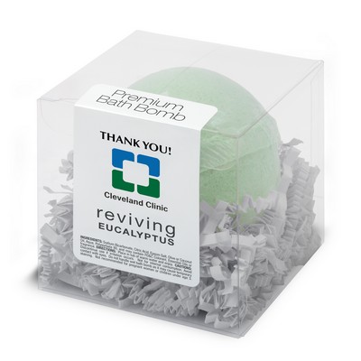 Premium Bath Bombs, Single Pack Box - Reviving Eucalyptus