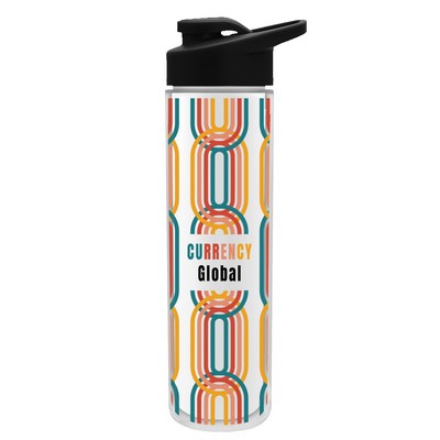 Garyline® Chiller Insulated Bottle with Drink-Thru Lid and Full-Color Insert - 16 oz.