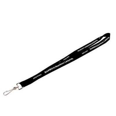 3/4" Bamboo Fiber Lanyard with Silkscreen Logo