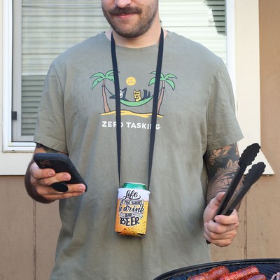 Full Color Hands Free Can Cooler