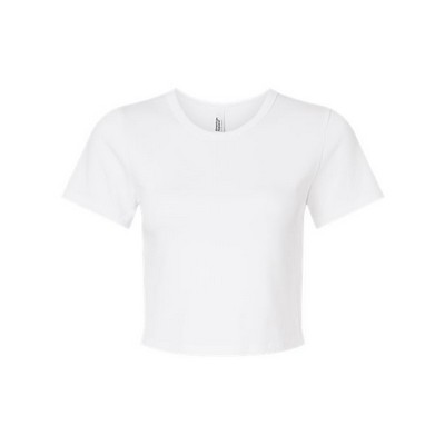 American Apparel® Women's Baby Rib Cropped T-Shirt