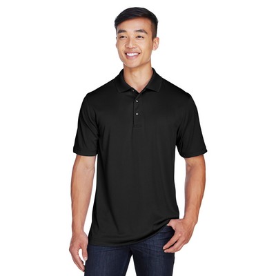 Harriton Men's Advantage Snag Protection Plus IL Snap Placket Short Sleeve Polo Shirt