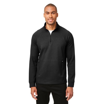 NORTH END® Men's Rhythm Waffle Quarter-Zip Pullover Sweatshirt