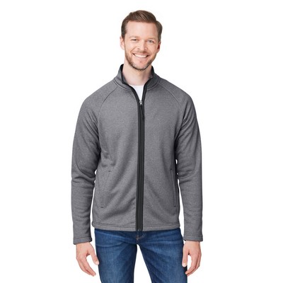 CORE365™ Men's Venture Heathered Stripe Full-Zip Jacket