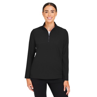 Devon and Jones® Women's CrownLux Performance® Windsor Welded Quarter-Zip Pullover Sweater