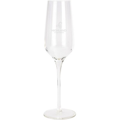 Etched Flute Glass 8.5 Oz