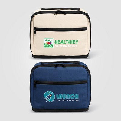 Odyssey 16 oz. Recycled Cotton Tech Organizer Zippered Pouch – 1.7L - Heat Transfer