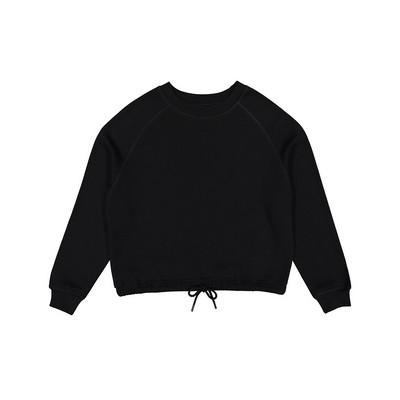 LAT® Women's Relaxed 3-End Boxy Fleece Crewneck Sweatshirt